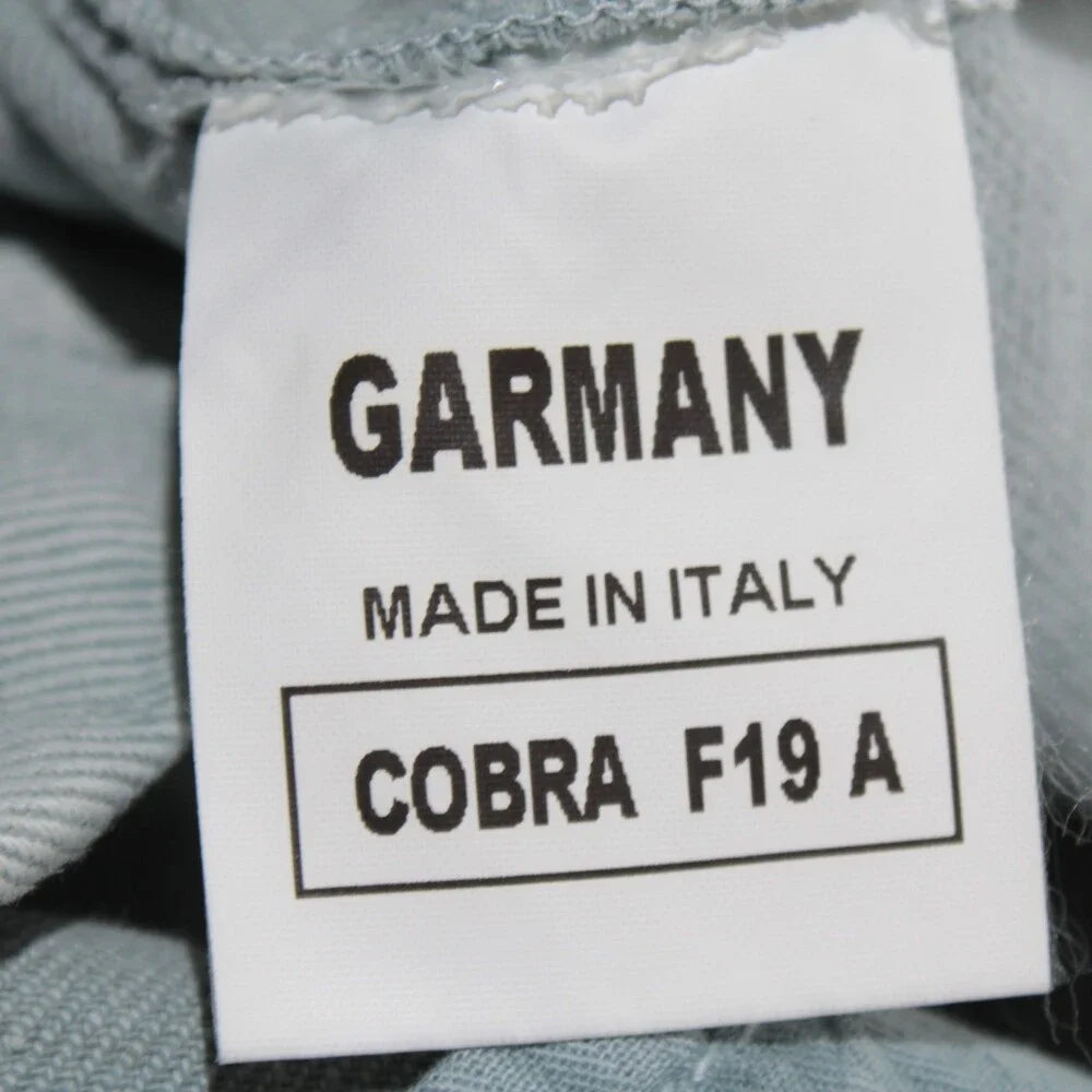 Teleria Zed For Garmany NWT Five Pocket Jeans Sz 40 US Cobra Blue Cotton & Linen